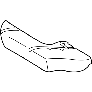 Pad, Rear Seat Cushion, LH 1996-2002 Toyota 4Runner 7161235010