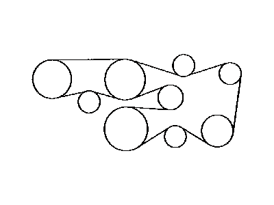 Belt, V 1999-2005 Toyota 9091602463