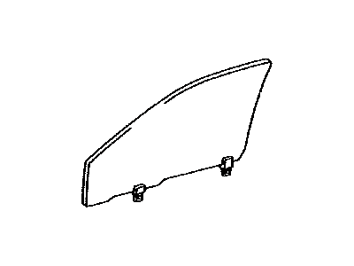 Run, Front Door Glass 1984-1989 Toyota 6814189107