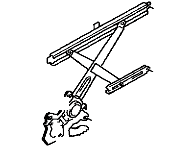 Regulator Sub-Assy, Front Door Window, RH 1989-1995 Toyota 6980135010