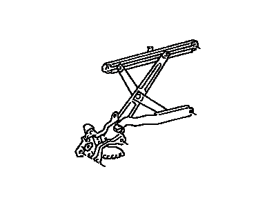 Regulator Sub-Assy, Front Door Window, LH 1996-2002 Toyota 4Runner 6980235101