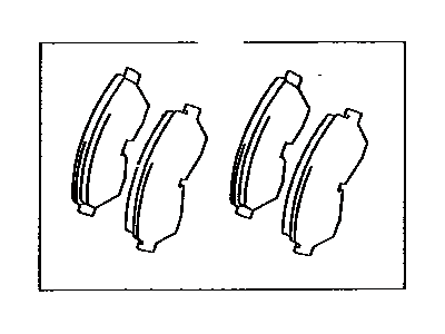 Front Disc Brake Pad Set 1994-1995 Toyota 0446535031