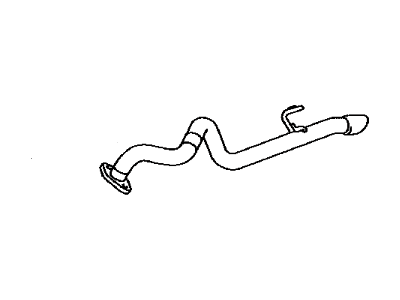 Exhaust Tail Pipe Assembly 2010-2024 Toyota 4Runner 1743031870