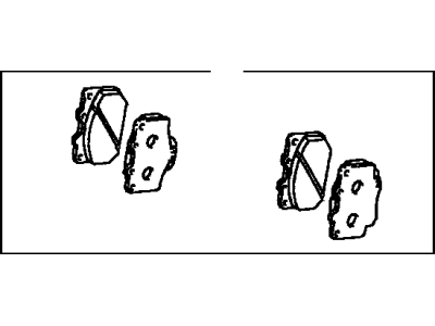 Front Disc Brake Pad Set 2000-2014 Toyota 0446535290