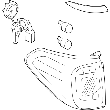 Combination Lamp Assy-Rear,LH 2021-2023 Nissan Armada 265556JL1A