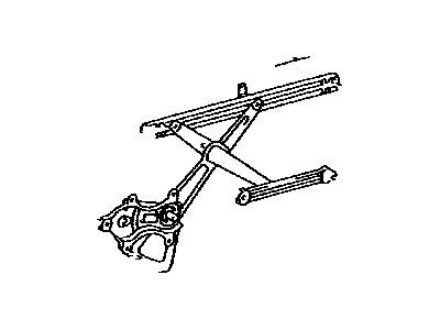 Regulator Sub-Assy, Front Door Window, LH 2003-2014 Toyota 6980258010