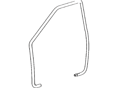WEATHERSTRIP, Front Door 2010-2024 Toyota 4Runner 6231260150C0