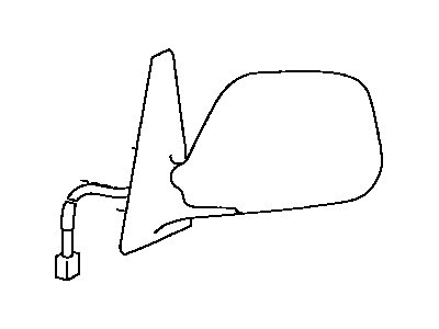 Driver Side Mirror Assembly Outside Rear View 1989-1995 Toyota 8794089149