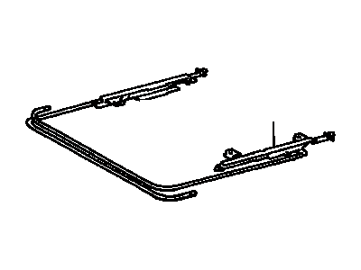 Cable, Sliding Roof Drive, RH 1996-2002 Toyota 4Runner 6322335030