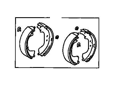 Shoe Kit, Rear Brake 2000-2005 Toyota 0449535220