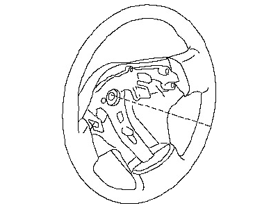 Steering Wheel Assembly Without Less Pad 2009-2013 Nissan Armada 48430ZV51E
