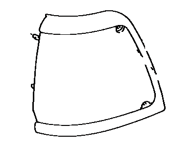 Lens, Parking & Clearance Lamp, RH 1991-1995 Toyota 8161135191