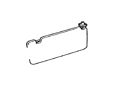 Visor Assembly, Left GRAY 1997-2001 Toyota 4Runner 7432035590B0