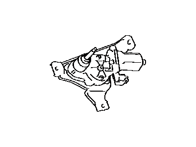 Motor Assy, Rear Wiper 1996-2002 Toyota 4Runner 8513035070