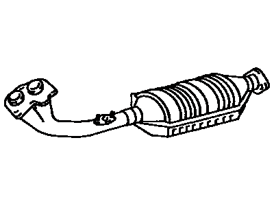 Front Exhaust Pipe Assembly 1998-2002 Toyota 4Runner 1741062130