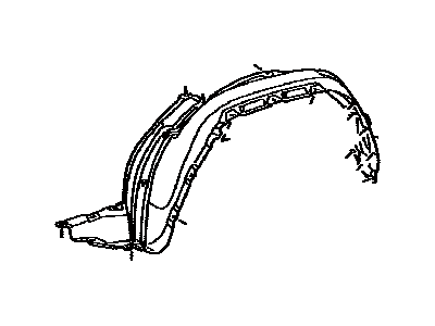 Liner, Front Fender, LH 2013-2024 Toyota 4Runner 5387635150
