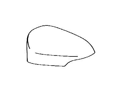 Outer Mirror Cover, Left 2013-2024 Toyota 8794542160B0