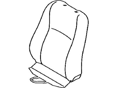 Front Seat Back Cover, Left(For Separate Type) 2005-2008 Toyota 4Runner 7107435720B3