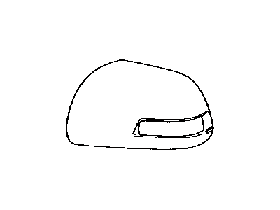 Outer Mirror Cover, Right 2013-2024 Toyota 8791542160A1