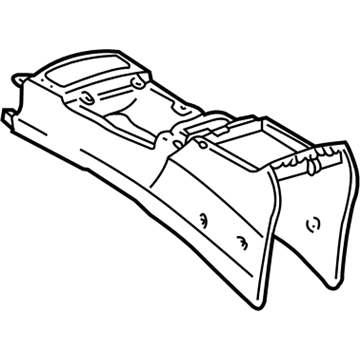 Box, Rear Console, Upper 2003-2009 Toyota 4Runner 5891135070E0