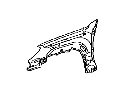 Fender Sub-Assy, Front RH 2005-2009 Toyota 4Runner 5380135580