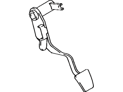 Pedal Sub-Assy, Clutch 1989-1995 Toyota 3131035020