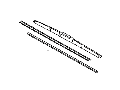 Front Wiper Blade, Left 2010-2024 Toyota 4Runner 8522252180