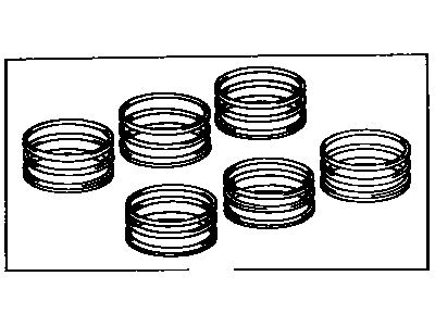 Ring Set, Piston 1988-1995 Toyota 1301165021