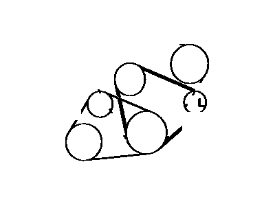 Belt, V 1994-2005 Toyota 9008091090