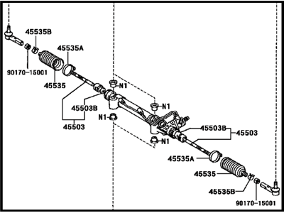 Power Steering Link Assembly 2003-2005 Toyota 4Runner 4420035061
