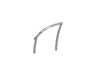 Run, Front Door Glass, RH 2005-2009 Toyota 4Runner 6814135110