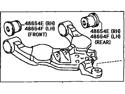 Front Suspension Control Arm Sub-Assembly Lower Left 1996-1999 Toyota 4Runner 4806935080