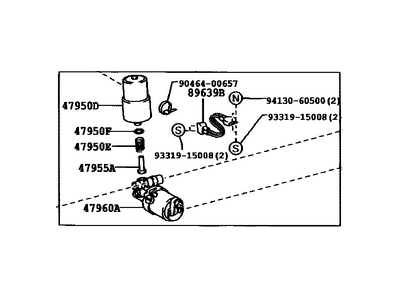 Pump Assembly, Brake Boo 2004-2024 Toyota 4707060050