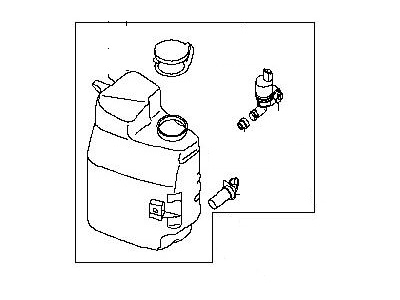 Tank Assy-Windshield Washer 2004-2011 Nissan Armada 289107S000