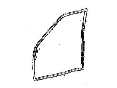 Weatherstrip, Front Door, LH 1984-1989 Toyota 6786289104