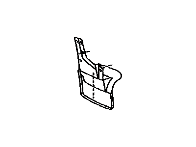 Mudguard Sub-Assy, Quarter Panel, Rear RH 2003-2006 Toyota 4Runner 7660735090
