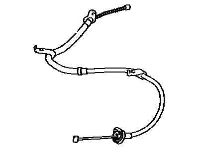 Cable Assembly, Parking Brake 1985-1989 Toyota 4642035320