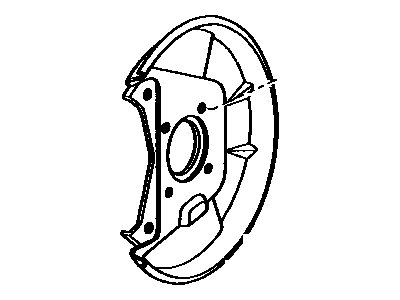 Disc Brake Dust Cover, Front Right 2010-2024 Toyota 4Runner 4778160140