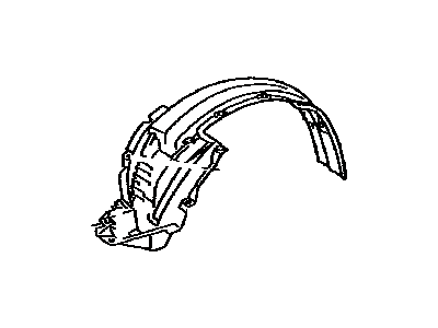 Liner, Front Fender, RH 2003-2005 Toyota 4Runner 5387535090
