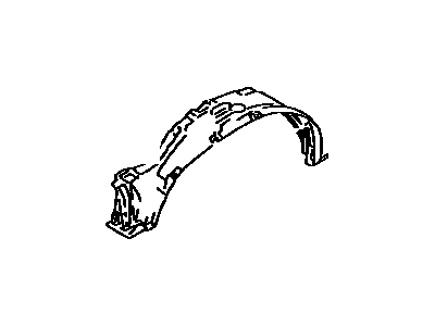 Liner, Front Fender, LH 1992-1995 Toyota 5387604020