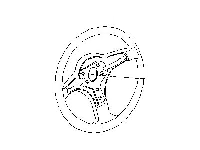 Steering Wheel Assembly Without Pad 2018-2019 Nissan Armada 484306GY5B
