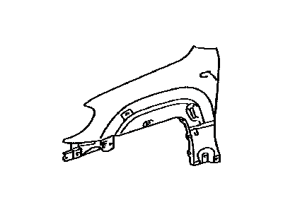 Fender Sub-Assy, Front LH 2005-2009 Toyota 4Runner 5380235670