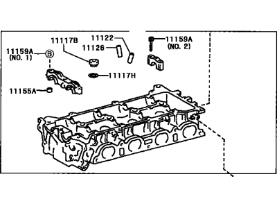 Head Sub-Assy, Cylinder 2005-2015 Toyota 1110175150