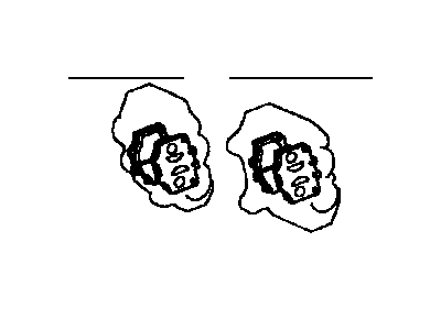 Front Disc Brake Pad Set 1975-1990 Toyota 0446535170