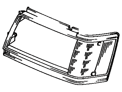 Lens, Parking & Clearance Lamp, LH 1997-1999 Toyota 4Runner 8162135311