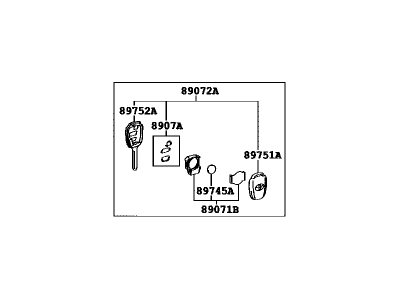 Transmitter Assembly, Do 2010-2020 Toyota 8907035170