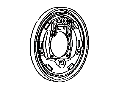 Brake Backing Plate Sub-Assembly, Rear Right 1989-1998 Toyota 4704335160