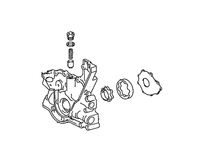 Pump Assembly, Oil 2004-2009 Toyota 1510050040