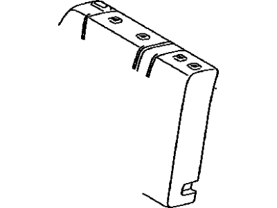 Pad, Rear NO.1 Seat Ba 2010-2024 Toyota 4Runner 7165160500