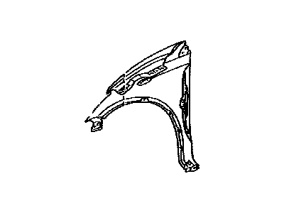 Fender Sub-Assembly, RH 2010-2012 Toyota 4Runner 5380135620